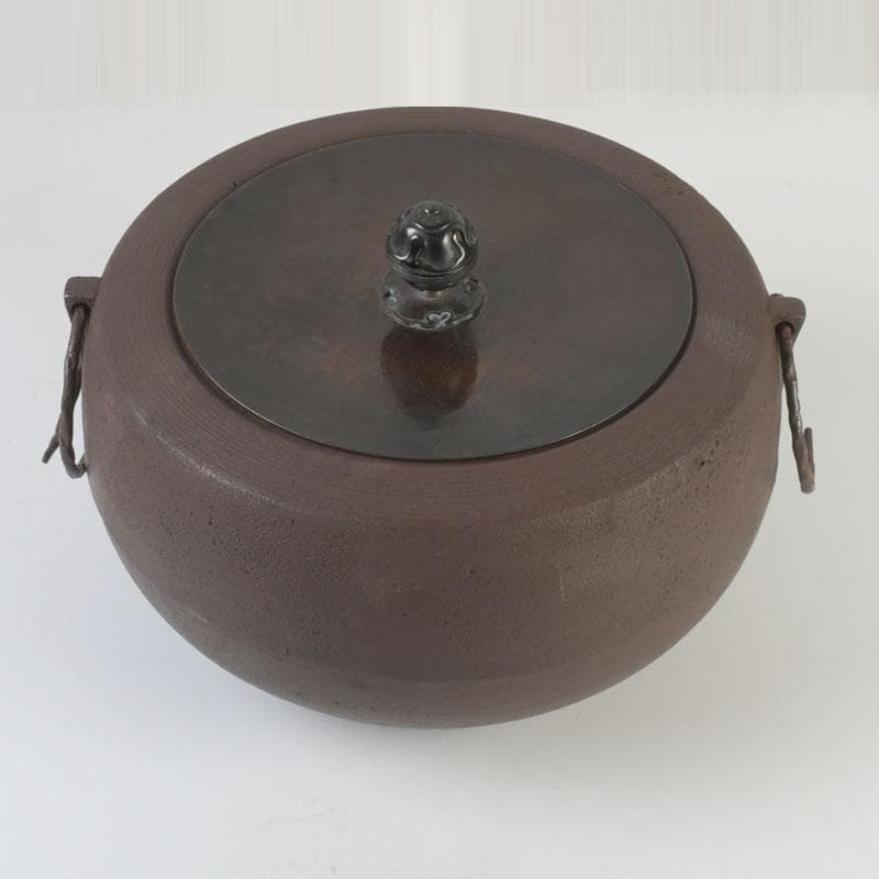 茶道具 釜師 畠春斎作 肩糸目 廣口釜 共布共箱 V 9865A - メルカリ