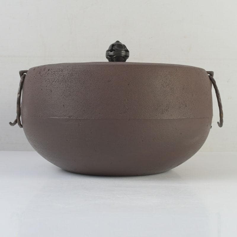 茶道具 釜師 畠春斎作 肩糸目 廣口釜 共布共箱 V 9865A - メルカリ