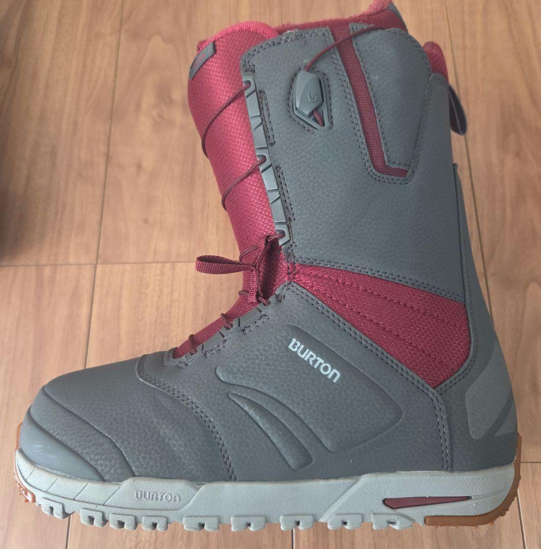 BURTON RULER-ASIAN FIT スノーボードブーツ グレー/赤