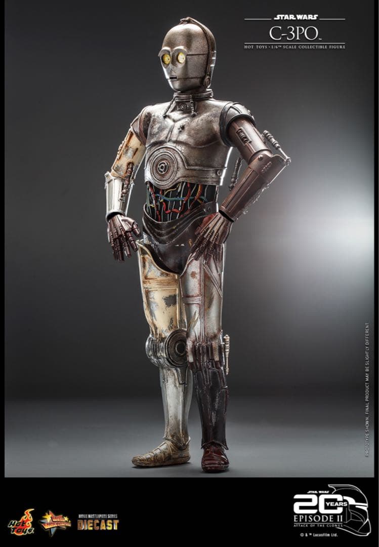 【未展示】Ｃ-３ＰＯ　ＤＩＥＣＡＳＴ　スターウォーズ　クローンの攻撃　20周年