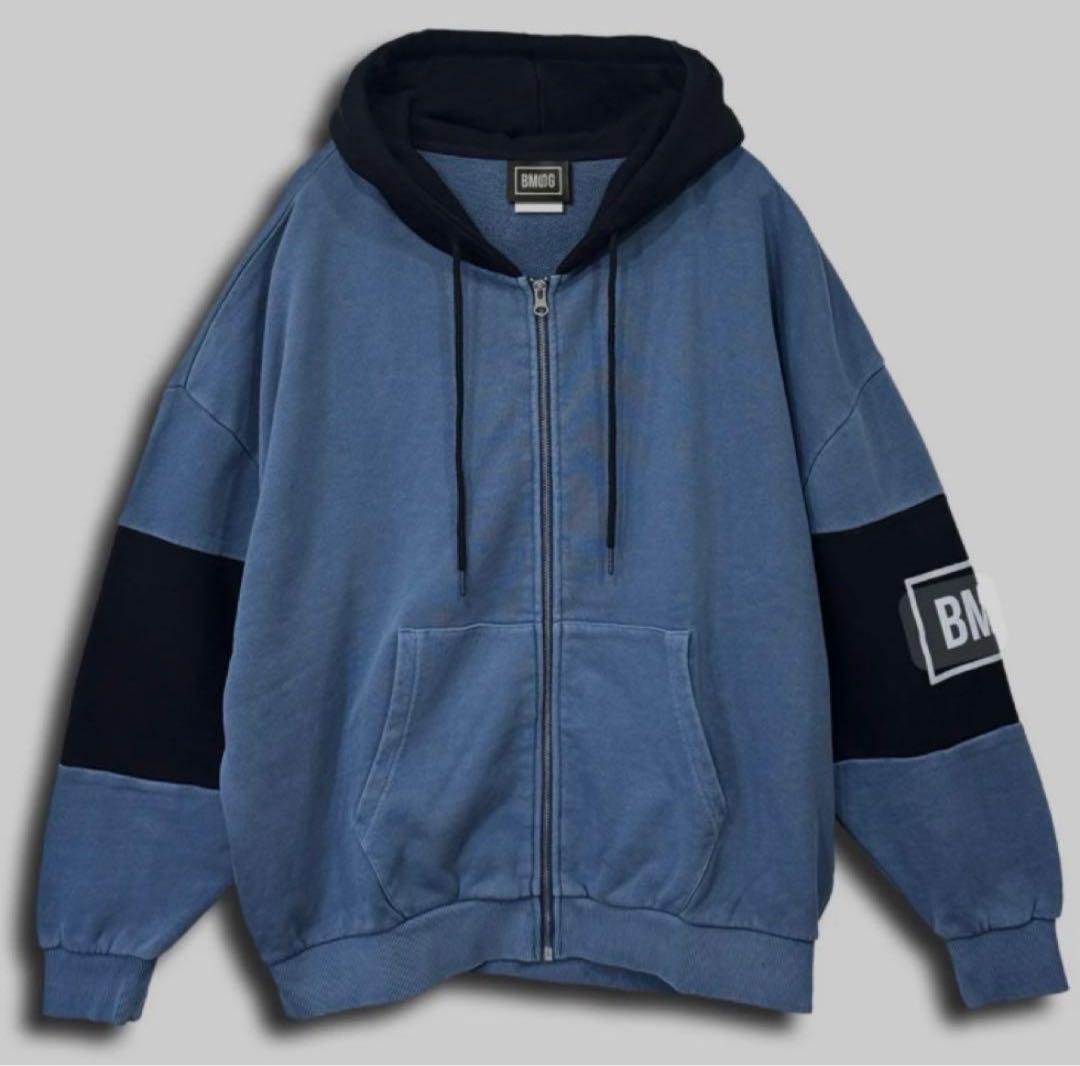 BMSG ツートンジップパーカー