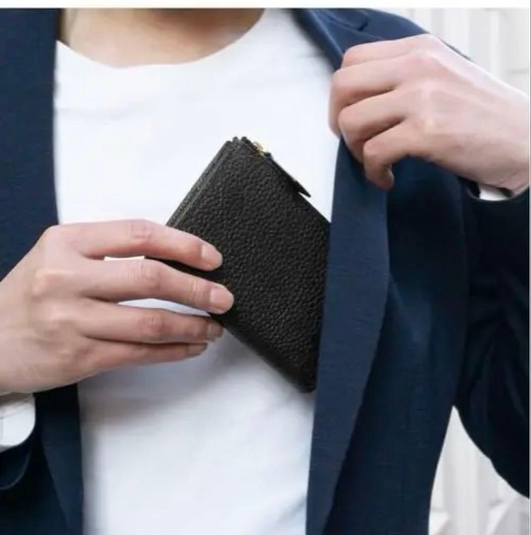 [HushTug] レザー L字 ファスナー 財布