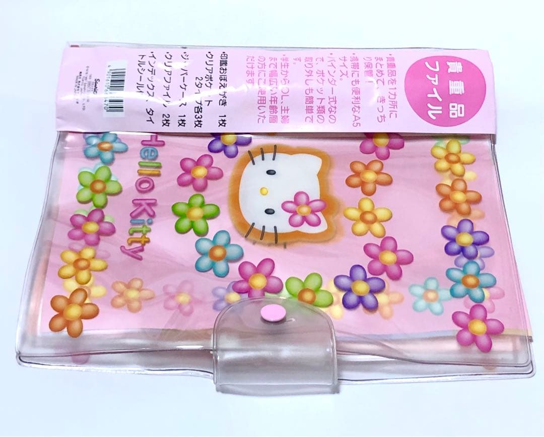 サンリオ　ハローキティ　レトロ　レア　希少　♡キティちゃん♡　ファイル　カオハナ