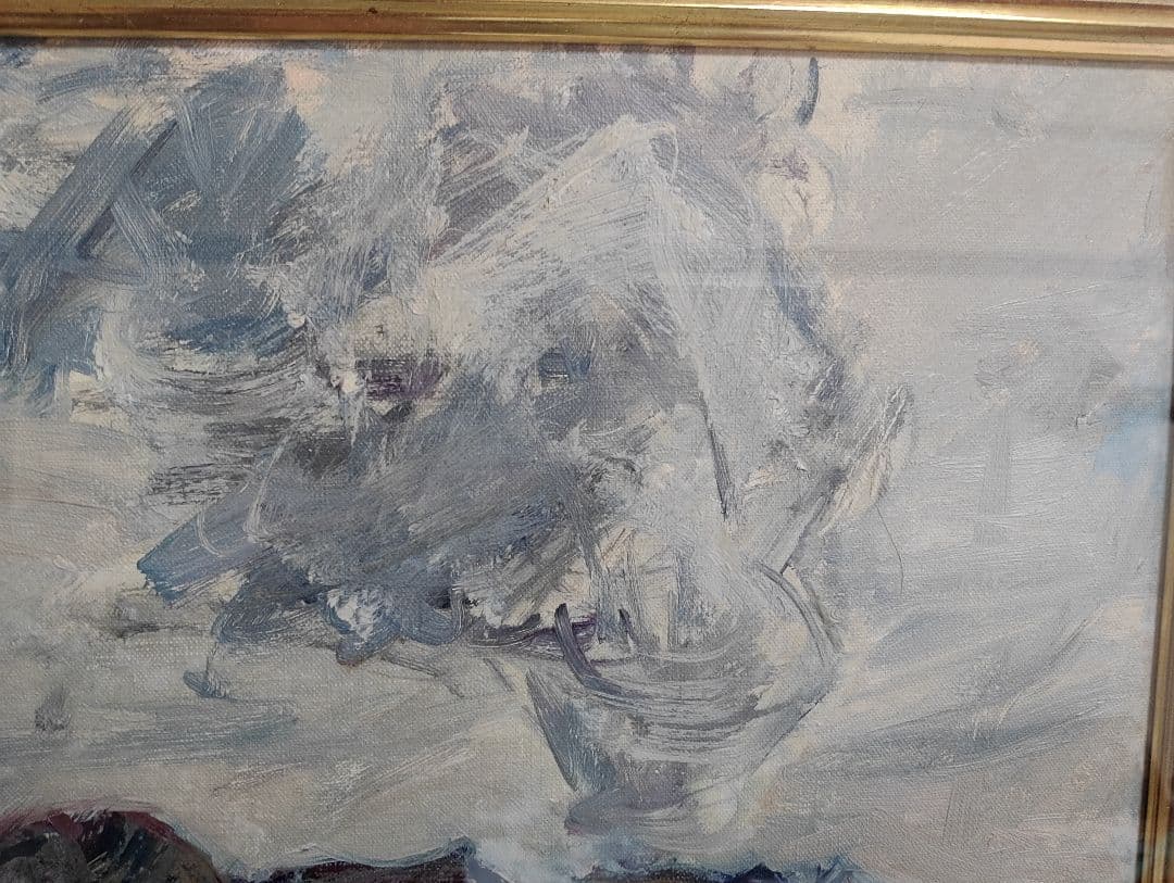 風景画 油彩画 榑松正利 「桜島」