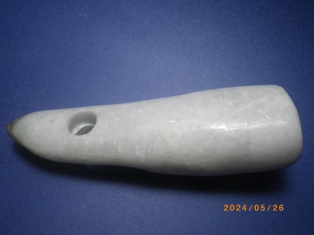 石笛 翡翠 240526－07 美術品・アンティーク・コレクション
