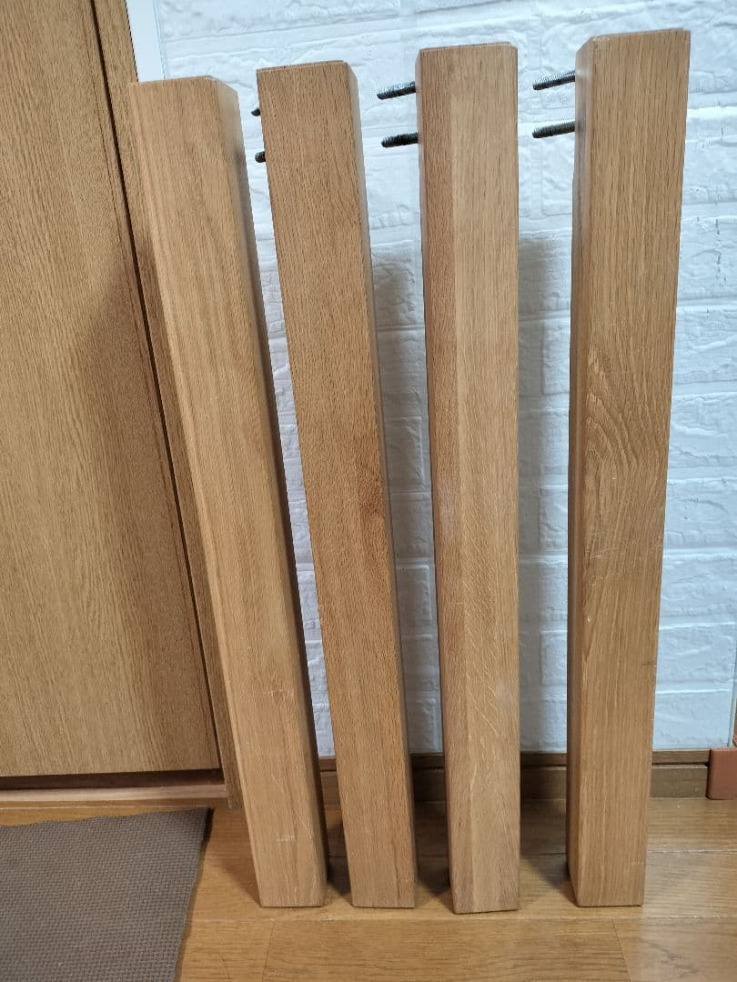 MUJI（無印良品）高級 オークダイニングテーブル 180cm 引き出し付き！