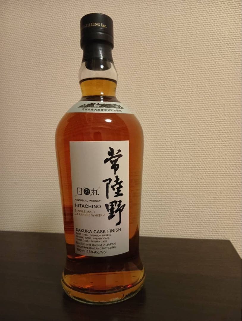 常陸野 サクラカスクフィニッシュ シングルモルトウイスキー レビュー