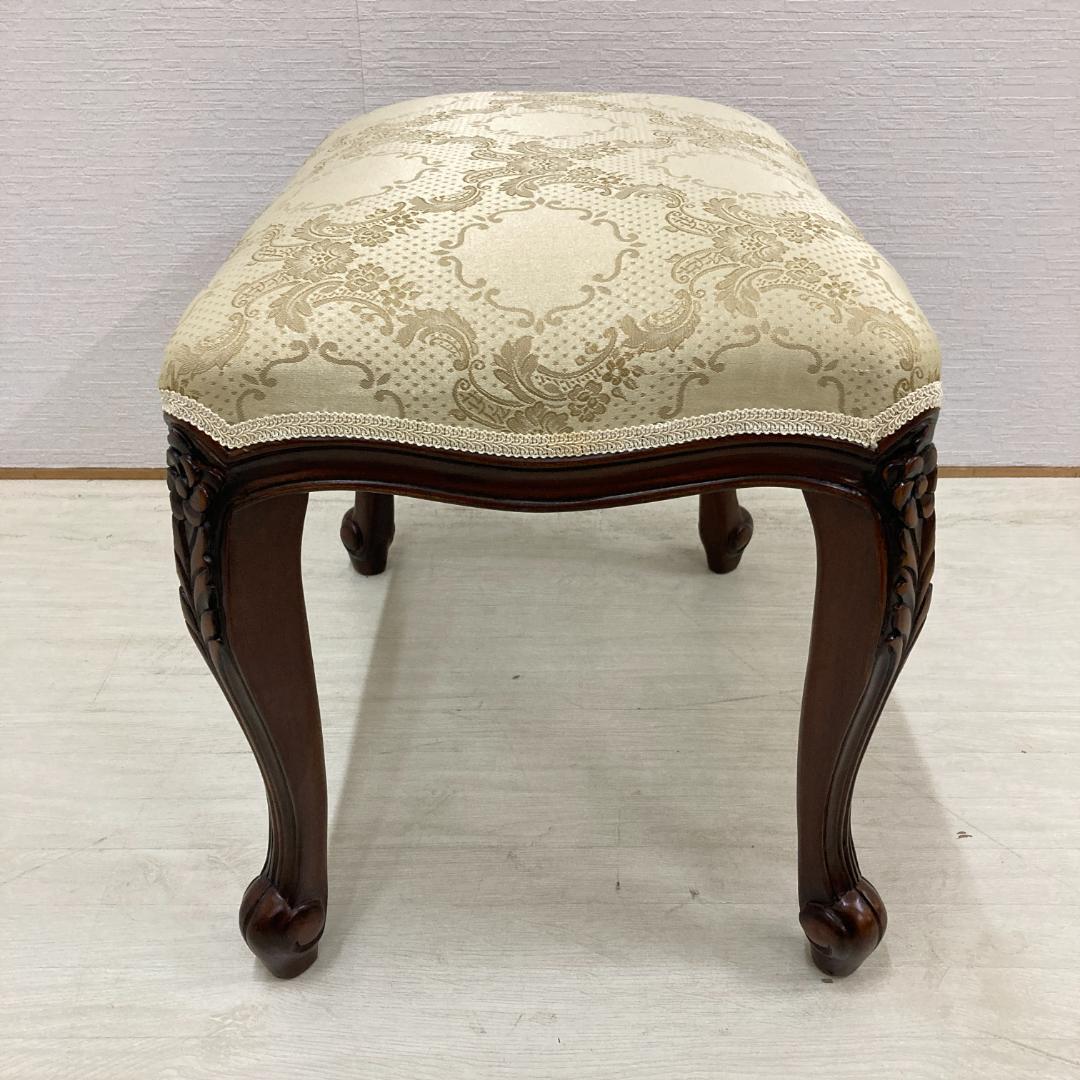 クラシック　猫脚　スツール　オットマン　椅子　ベンチ　B