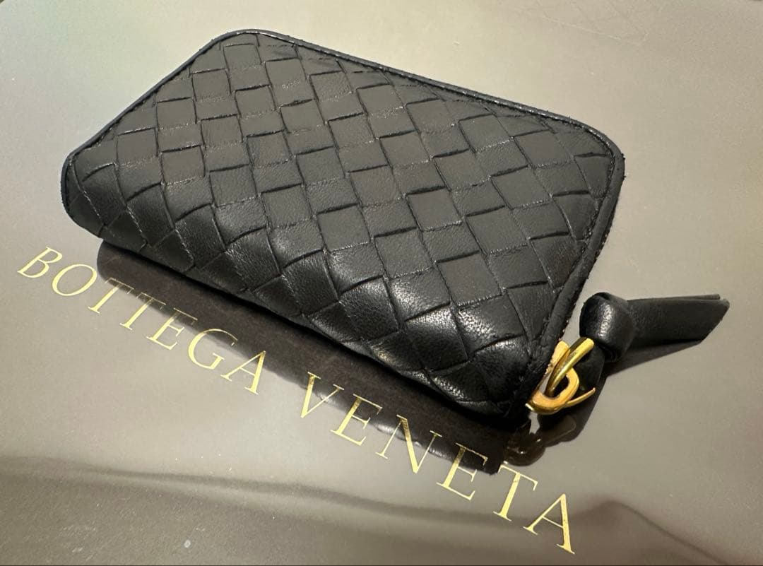 ★【極美品】ボッテガヴェネタ ケース ラム／ネロブラック／ゴールド✨✨✨1️⃣