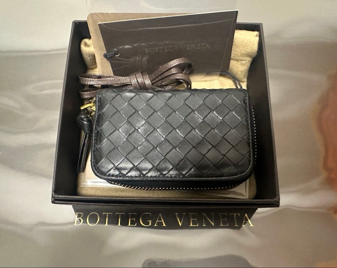 ★【極美品】ボッテガヴェネタ ケース ラム／ネロブラック／ゴールド✨✨✨1️⃣