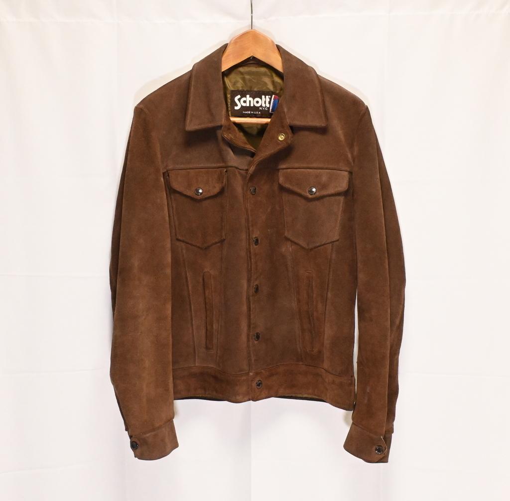 SCHOTT ショット スウェードジャケット ブラウン メンズ38
