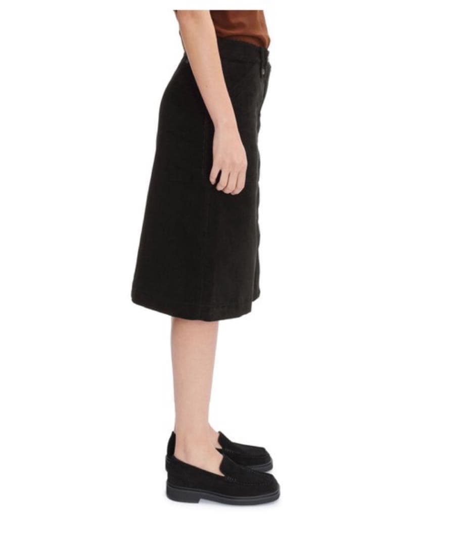 【美品】A.P.C.ひざ丈タイトコーデュロイスカート　サイズ38