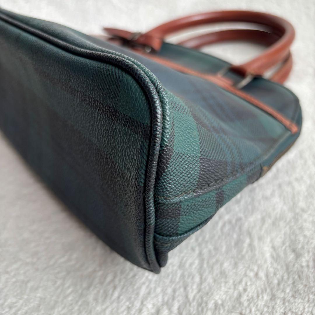 ✨️美品✨️ ポロラルフローレン ハンドバッグ PVCレザー ブラックウォッチ