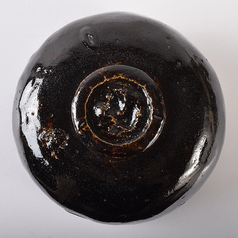 楽吉左衛門 十代旦入造 黒楽茶碗 銘「千鶴」 碌々斎極め箱 D R7892