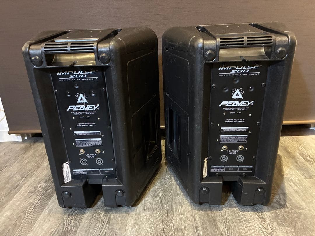 【PEAVEY IMPULSE200】パッシブSRスピーカー2本セット /完動品