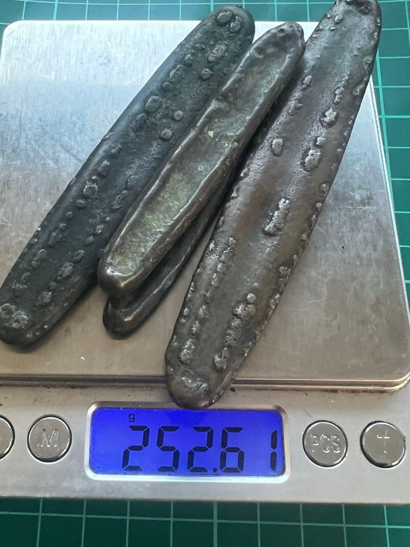 外国銀貨 中国銀幣 シャム虎舌丁銀 4本ロット 美術品・アンティーク