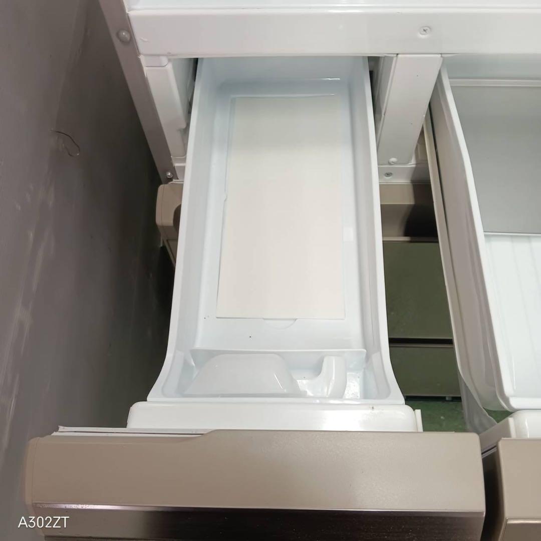 446 東芝大型冷蔵庫 400L強 小型 家庭用 自動製氷 右開き ガラスパネル