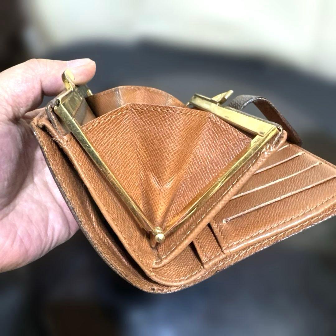 12☆在庫SALE/美品 ♪モノグラム がま口 財布