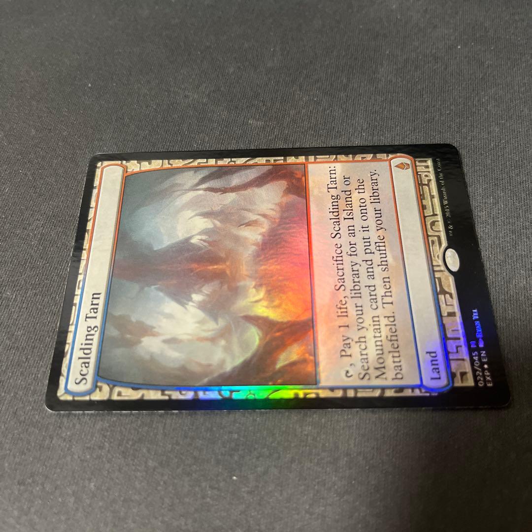 ①MTG foil 《沸騰する小湖/Scalding Tarn》[EXP]