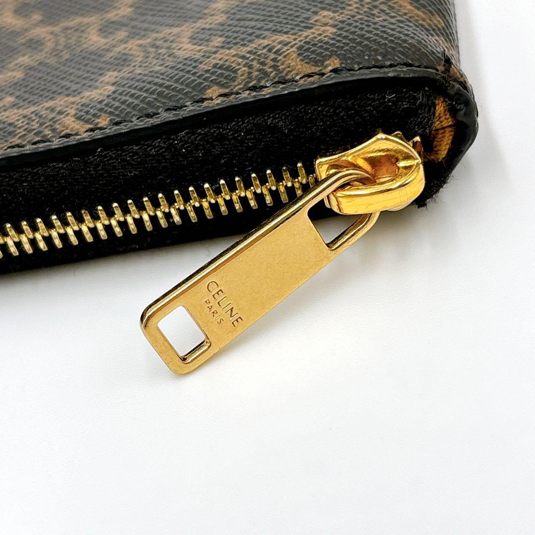 美品 ＊ CELINE セリーヌ トリオンフ ケース キーケース ブラウン