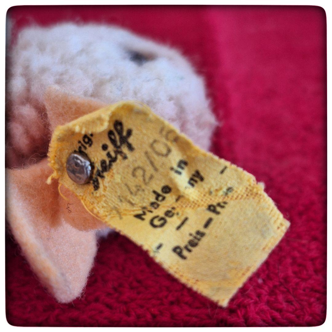 【Woll Hase ぽんぽんウサギ ツートンカラー】 ヴィンテージ シュタイフ