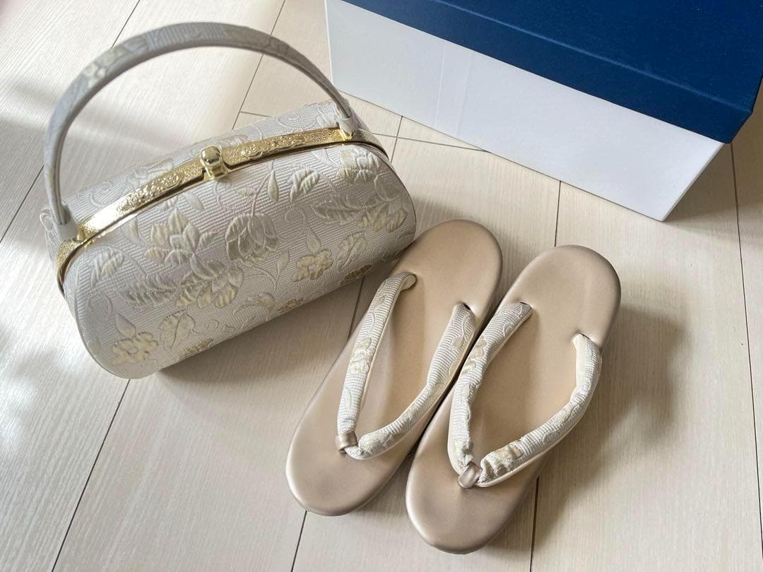 専用◆京都華心◆草履バッグセット ふくれ織り　 留袖 礼装 成人式　 結婚式　M