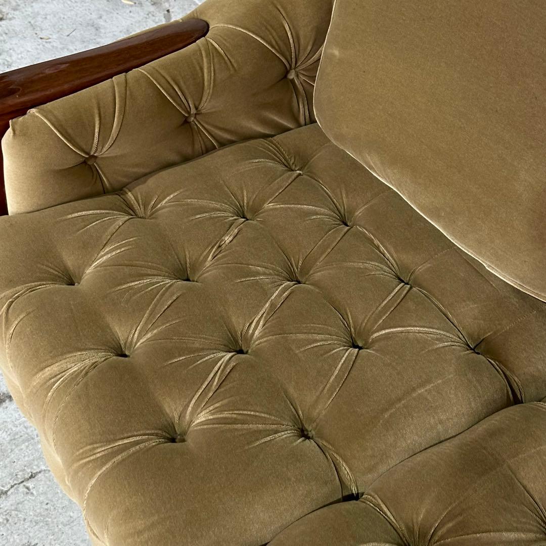 ✦70s✦マルニ木工  ソファ 3脚セット ベロア生地 その①