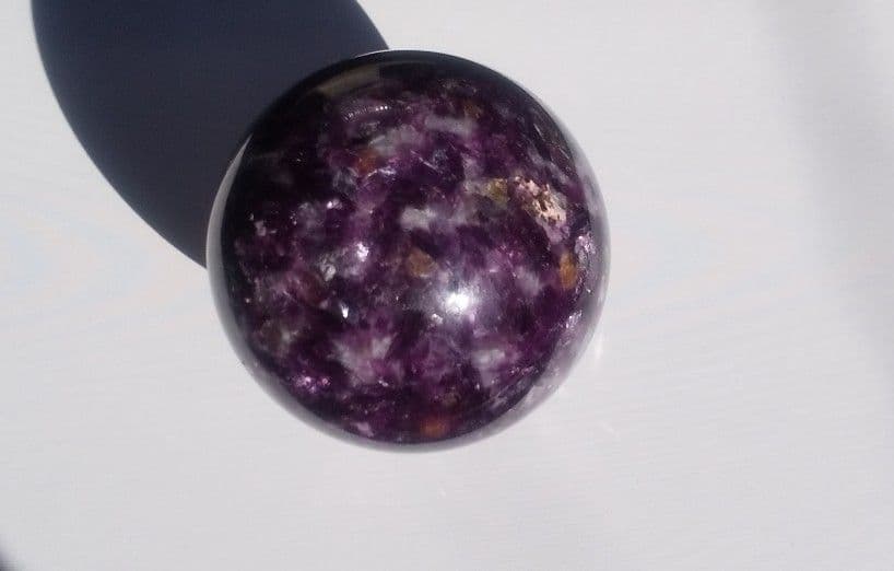 レピドライトシリカ スフィア クリスタル台座付き レピドライトシリカ