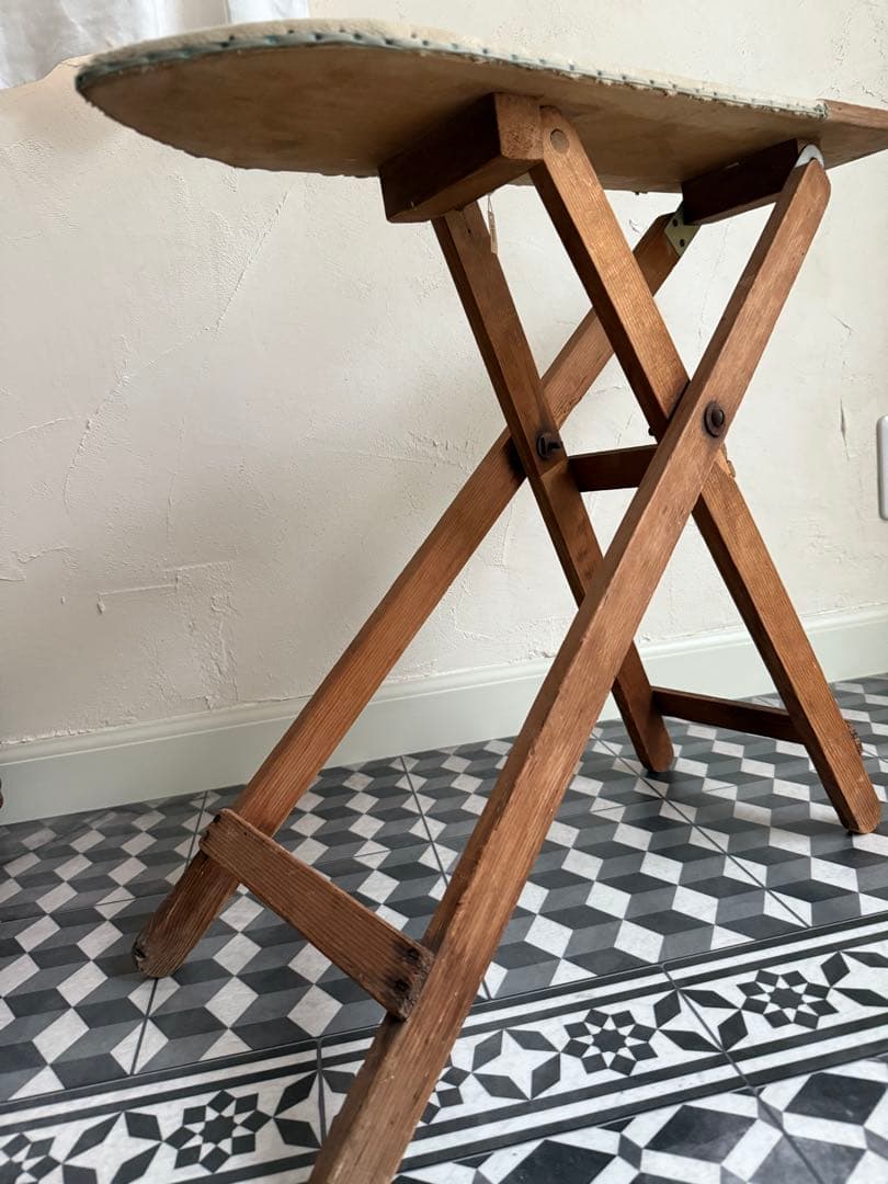 アンティーク おままごと アイロン台 セット ミニアイロン 洗濯ばさみ