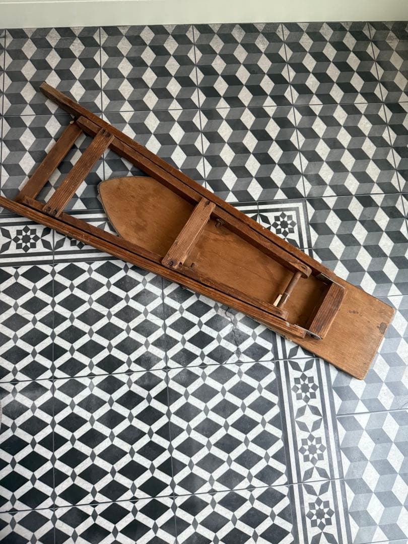 アンティーク おままごと アイロン台 セット ミニアイロン 洗濯ばさみ