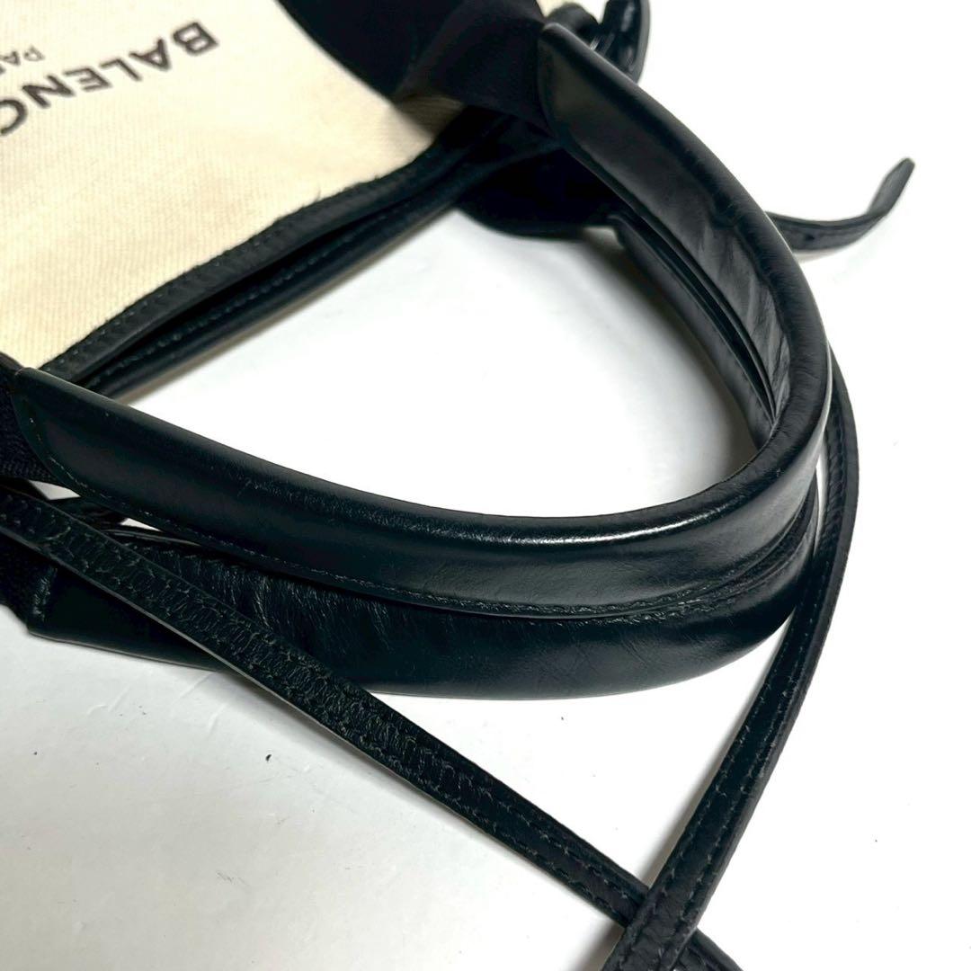 【美品✨】バレンシアガ ネイビーカバス XS 2way ハンドバッグ キャンバス