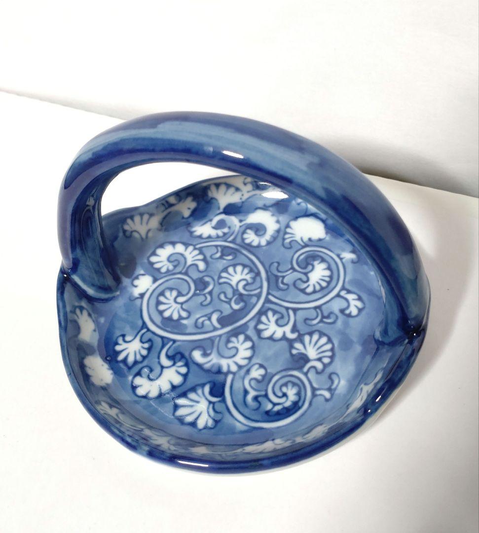 陶器 小物入れ 和柄 ■ インテリア アンティーク 蚤の市 ヴィンテージ