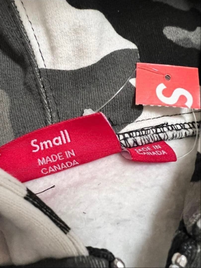 トップス Supreme Zip Up Hooded Camo Small box