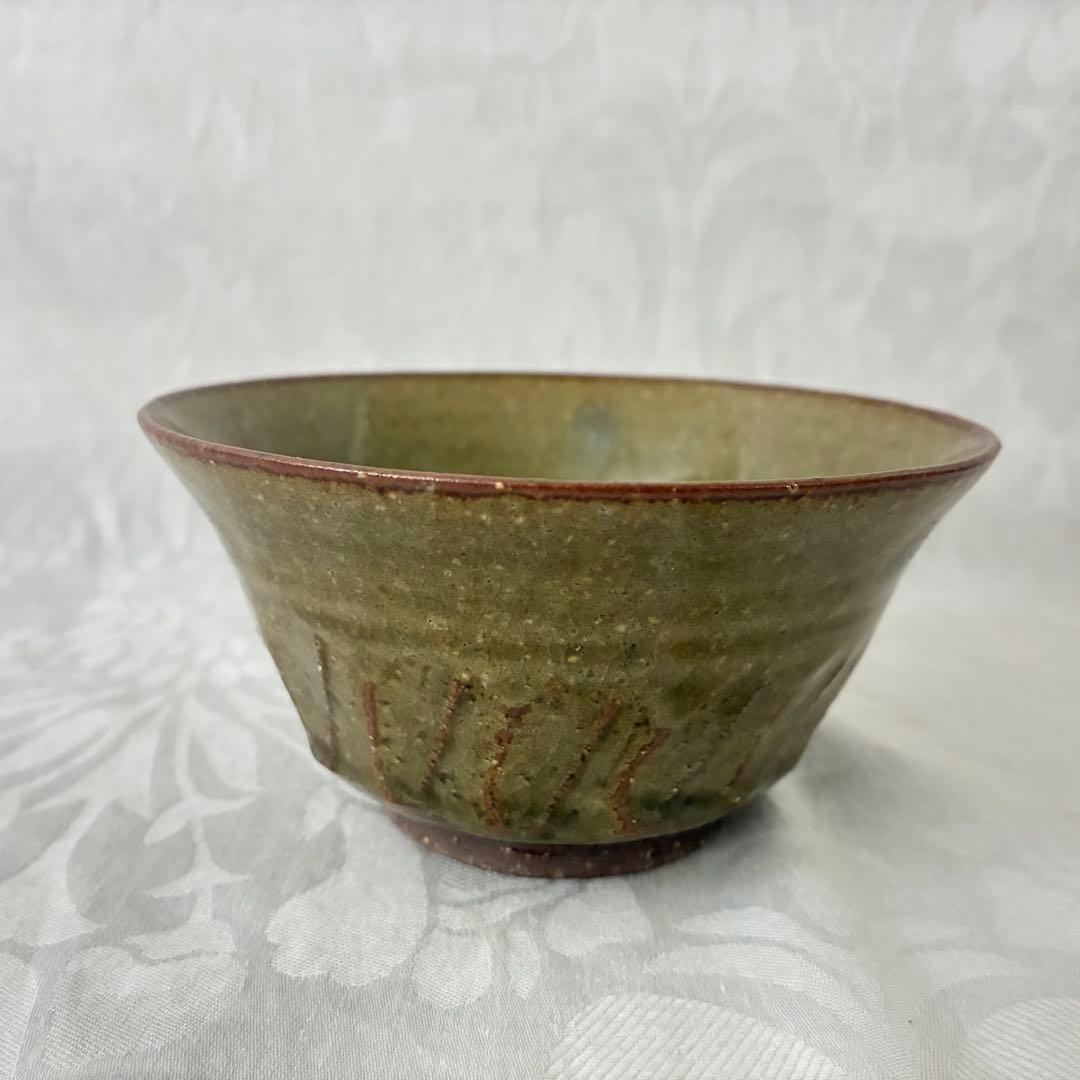 作家物 永見鴻人作 灰釉鉢 中鉢 5客セット 骨董品 桐箱入り