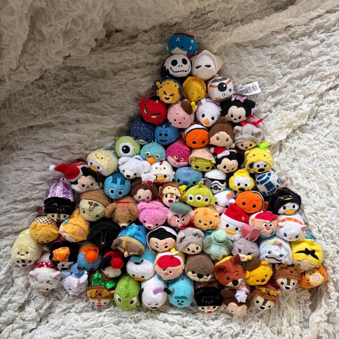 ディズニーストア ツムツム ぬいぐるみ 75個セット まとめ売り - メルカリ