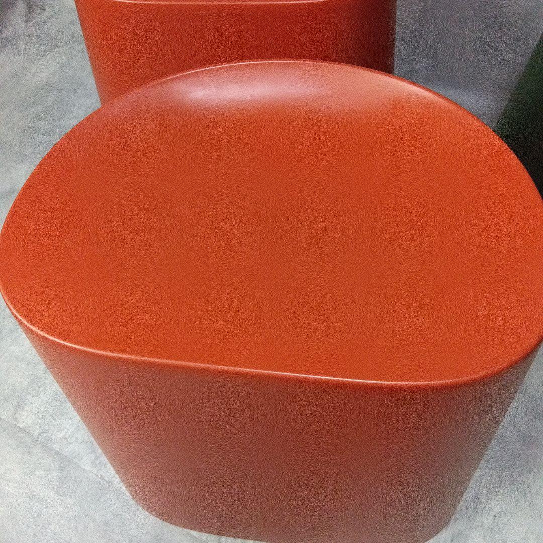 無印良品 スタッキングスツール グリーン レッド 4脚 廃盤