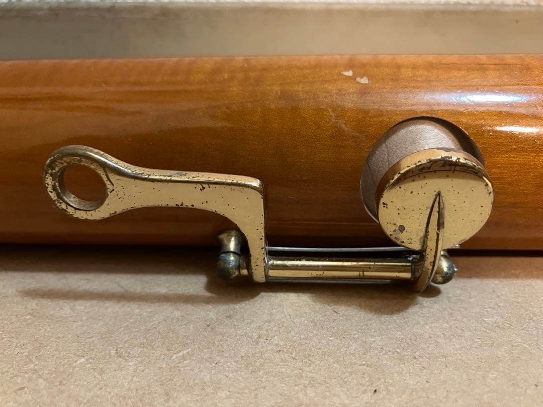 Zen-On 木製 バスリコーダー ケース付 管体美品 経年劣化あり