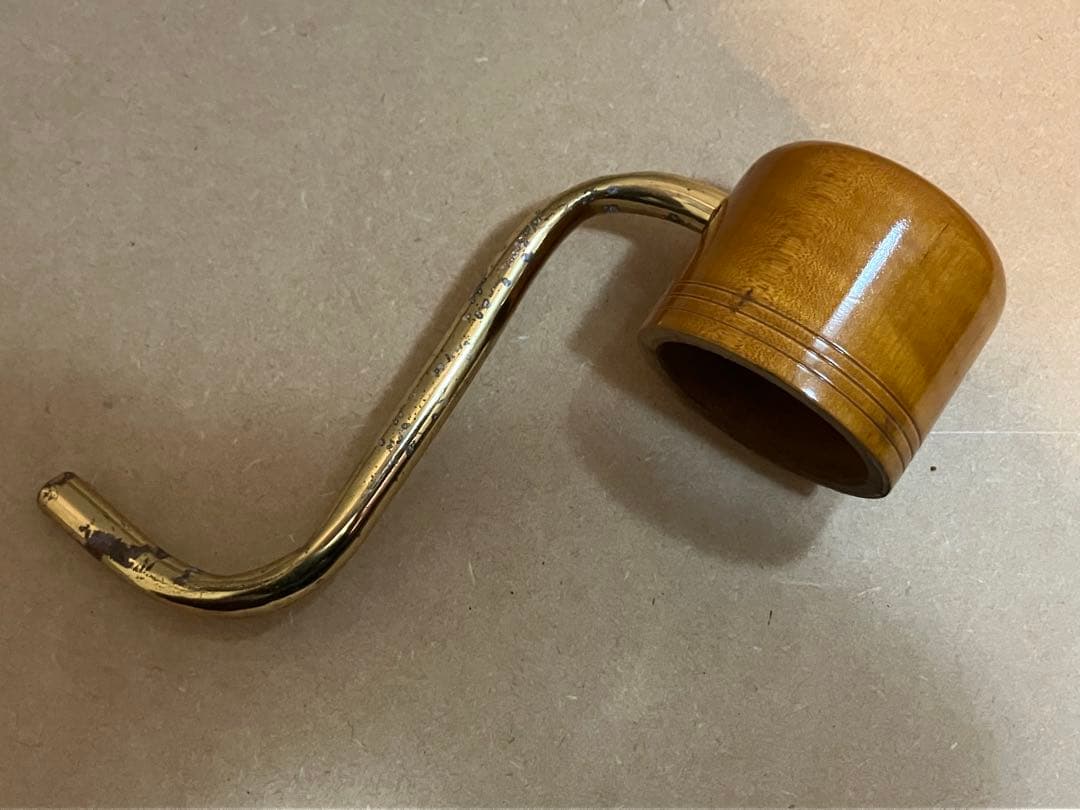 Zen-On 木製 バスリコーダー ケース付 管体美品 経年劣化あり