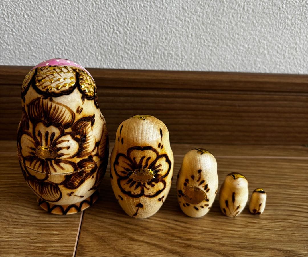 木製マトリョーシカ 5個セット - メルカリ
