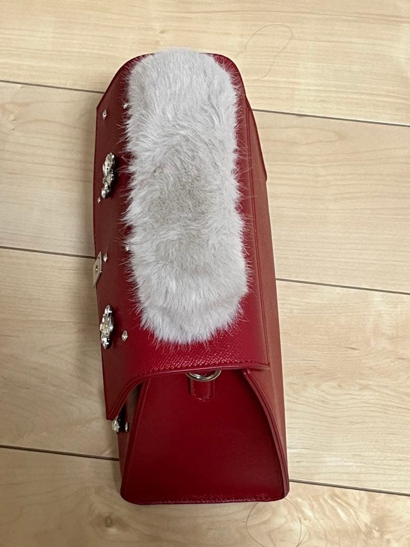 ゆ*様 ジルスチュアート　ランダムビジューファーハンドルバッグ