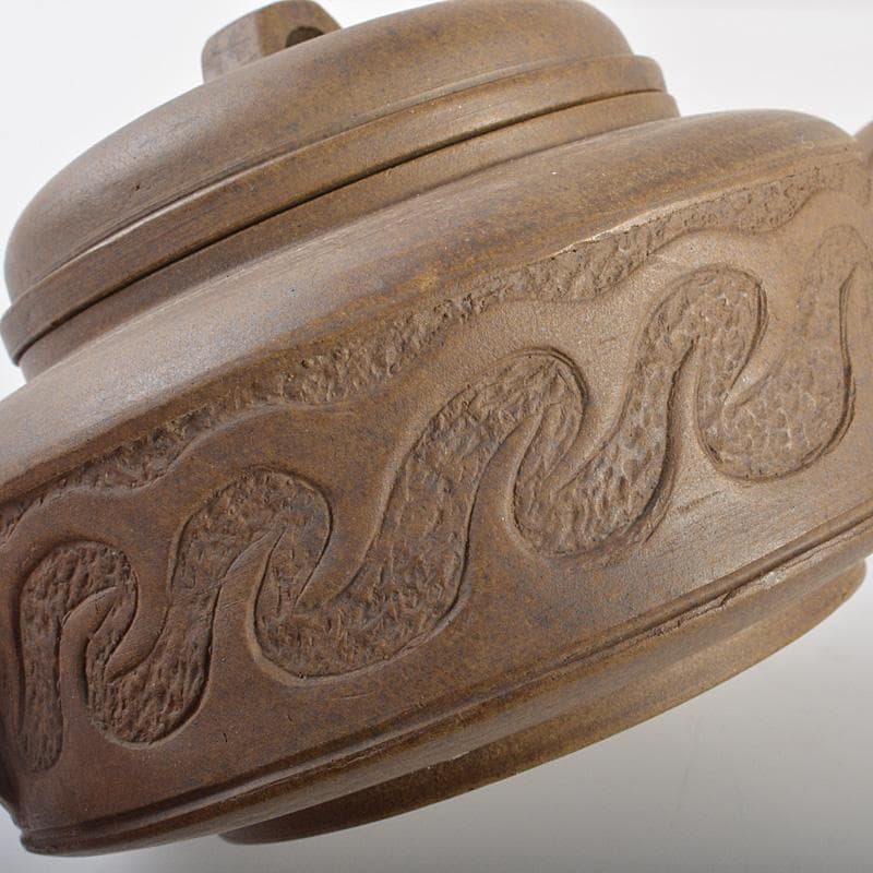 中国 顧景舟銘 紫砂 朱泥 急須 茶壷 V R6903