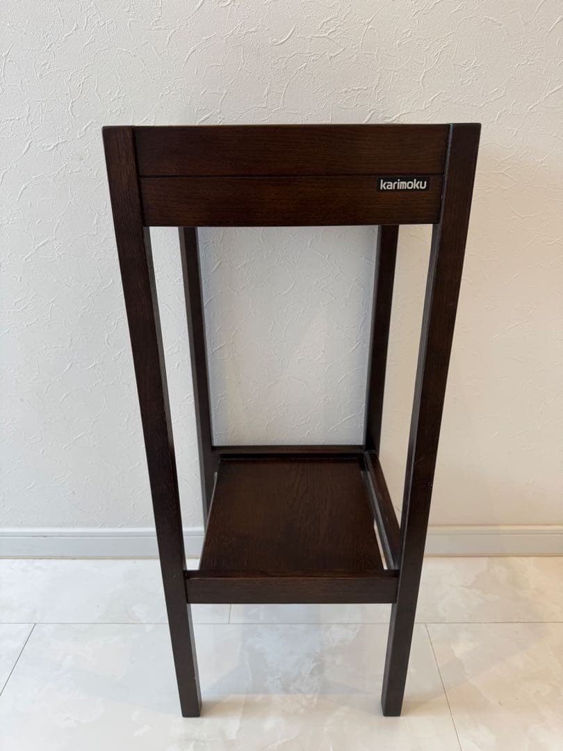 カリモク電話台花台サイドテーブル小物置き生け花