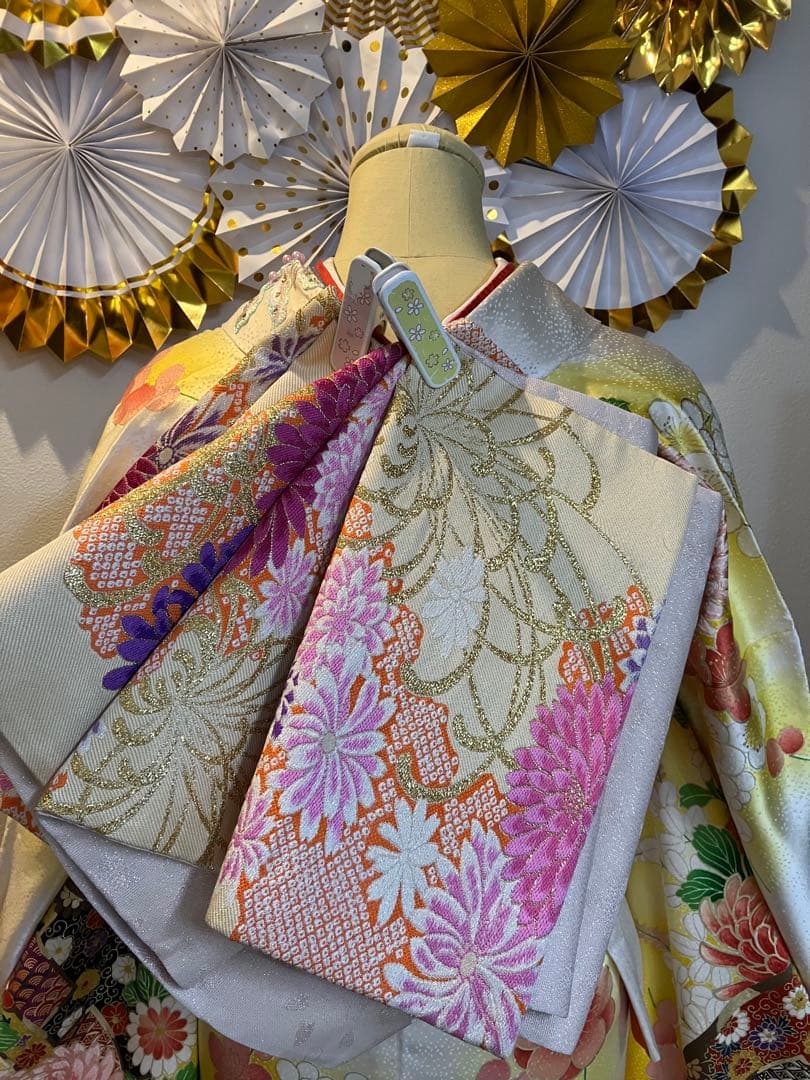 振袖フルセット 金駒刺繍 正絹 古典柄 - メルカリ