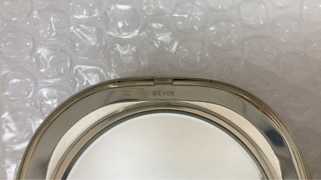 資生堂　コンパクトミラー　銀製 SILVER刻印有
