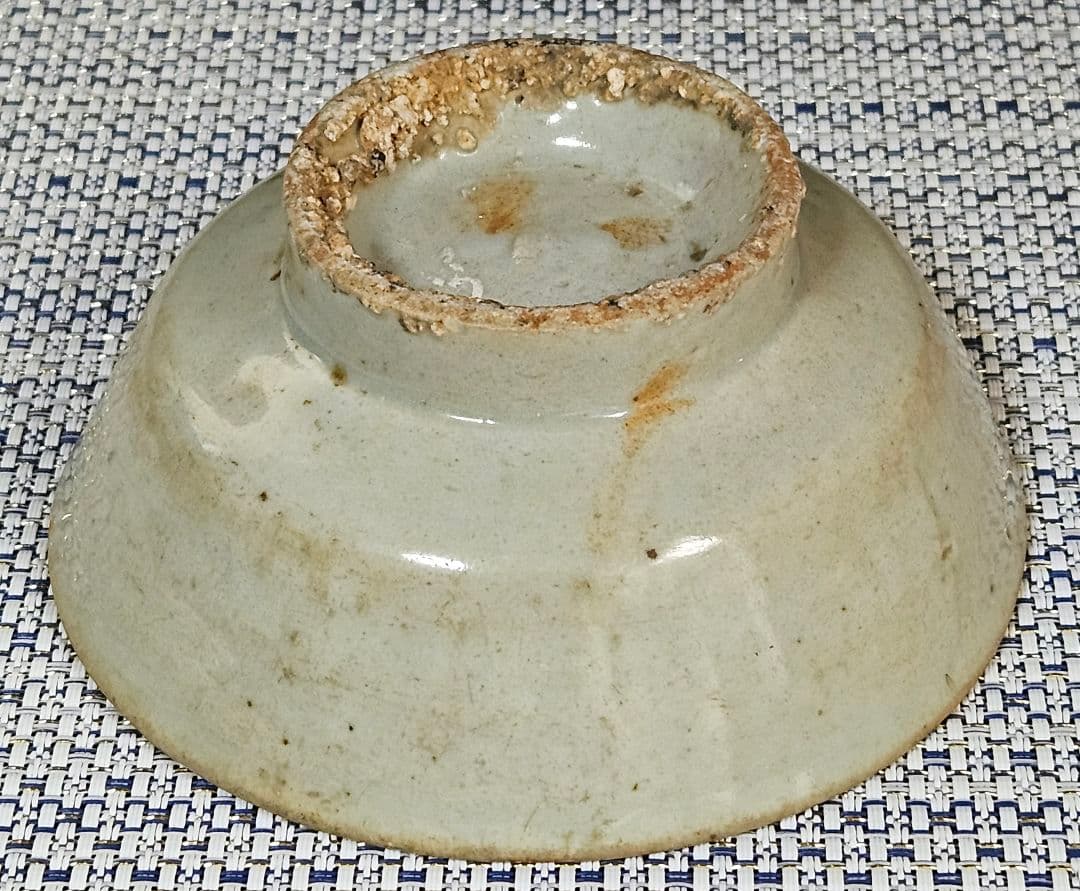 李氏朝鮮時代 李朝白磁 李朝堅手 茶碗 茶道具 茶器 深皿 小鉢 目