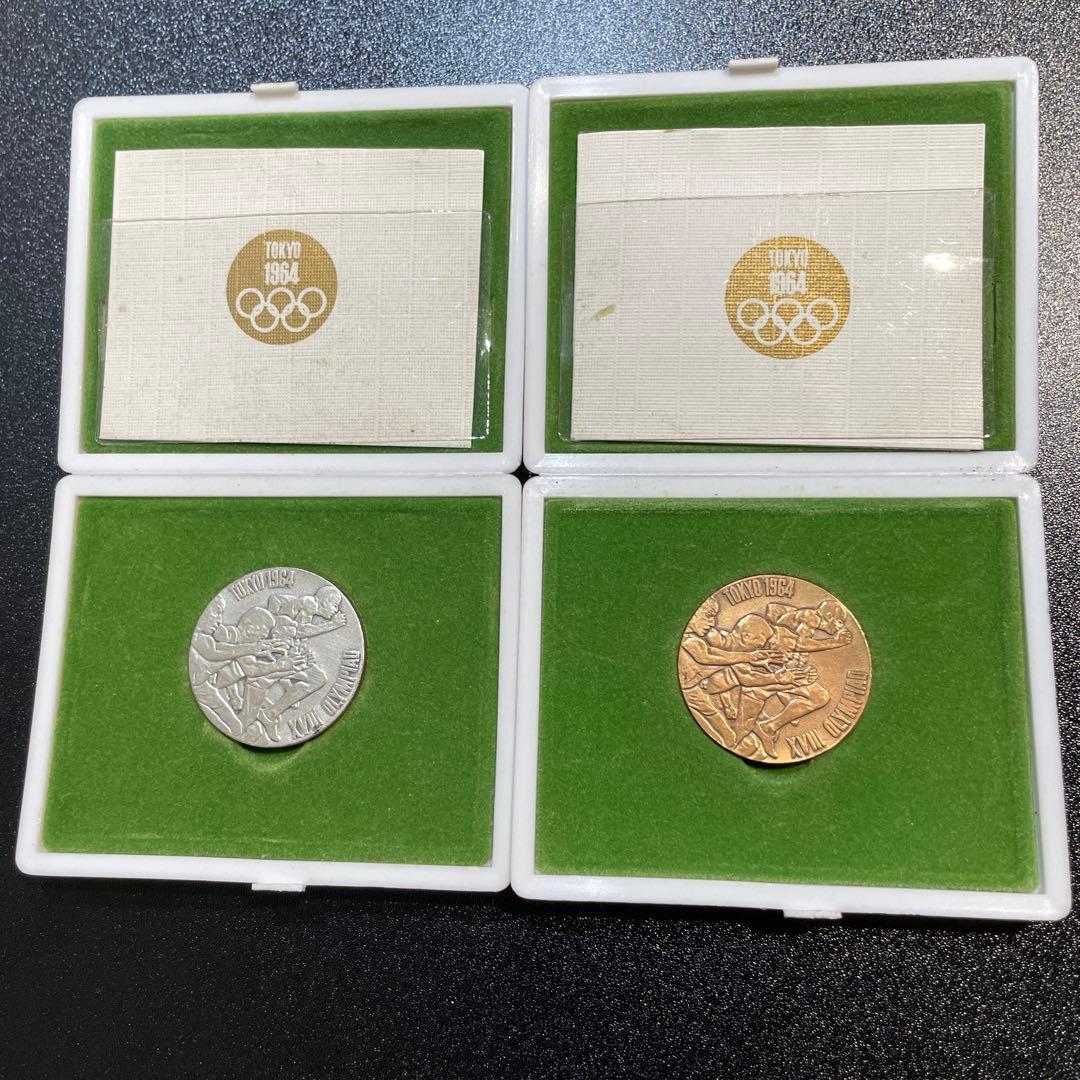 東京オリンピック1964 記念メダル 銀メダル銅メダルセット - メルカリ