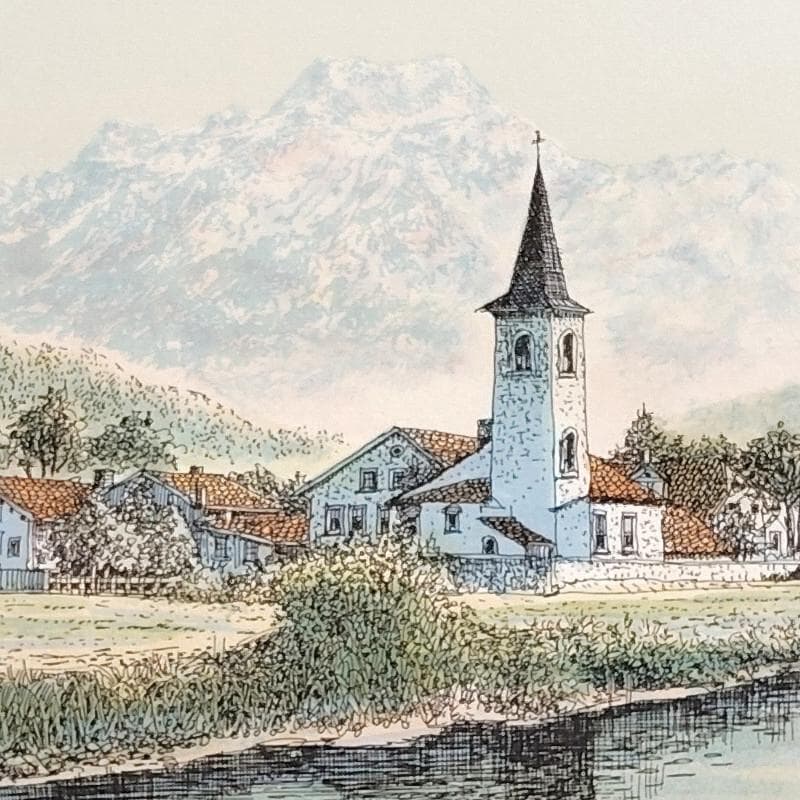 ☆織田義郎☆ 銅版画+手彩 246/500 ゴールドフレーム - メルカリ