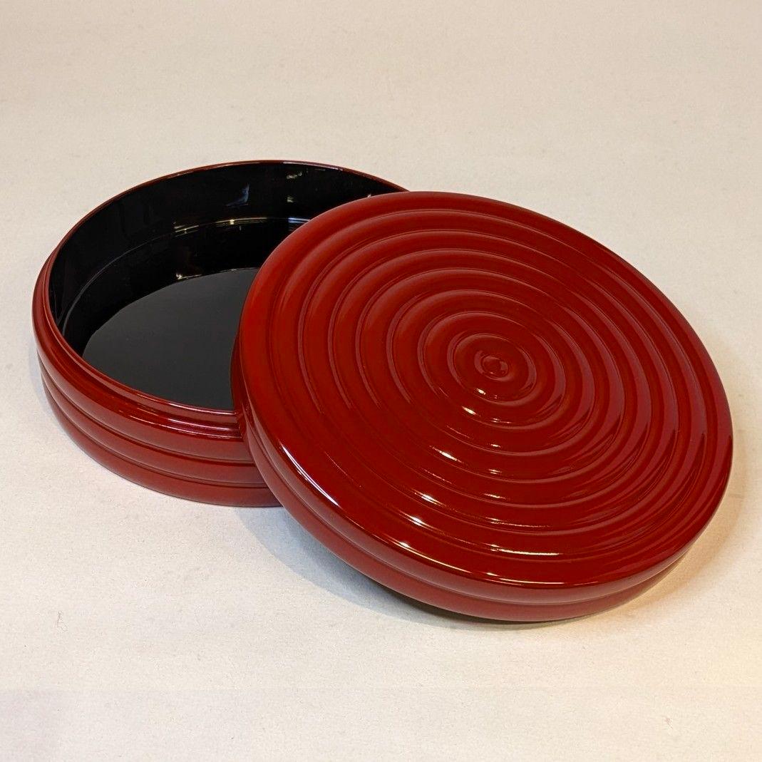 【フォロー割・新品】 筋香合　朱漆　6寸　朱塗り　寺院用具　香合