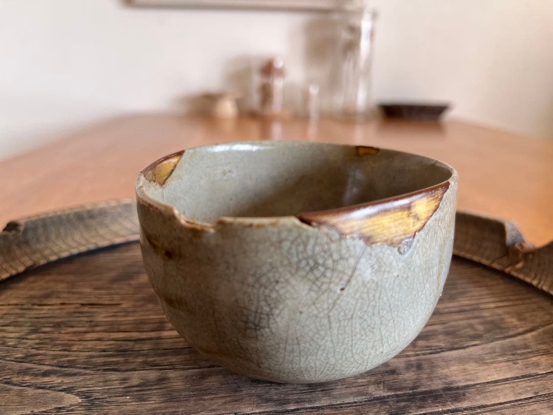 古唐津　金継ぎ　茶碗