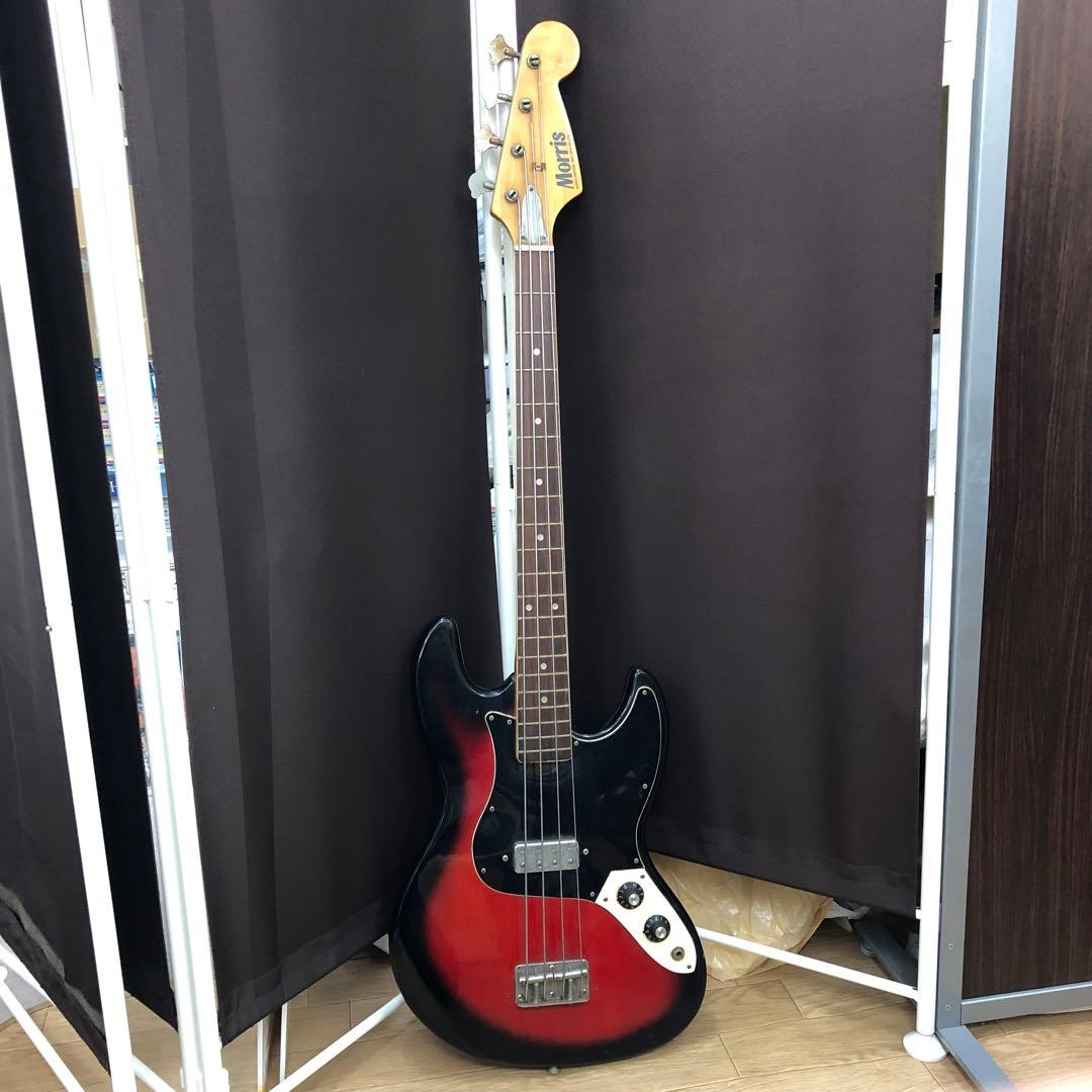 Morris 木製ベース 赤黒サンバースト 人気楽器 - メルカリ